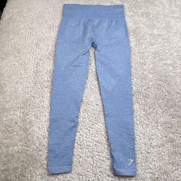 Gymshark Vital Seamless Legging Blue Marled - Picture 3 of 9